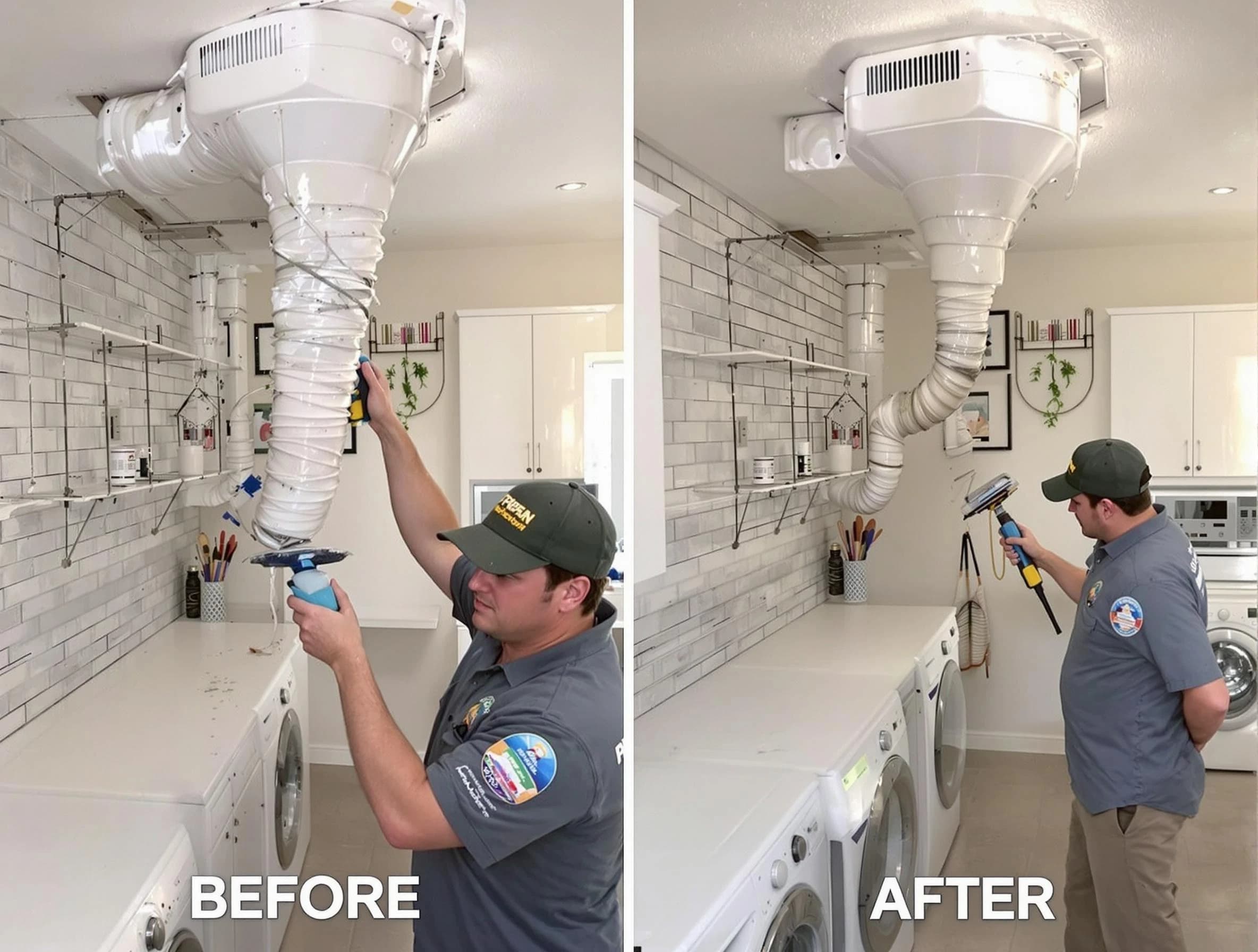 Professional dryer exhaust vent cleaning by Waltham Dryer Vent Cleaning in Waltham