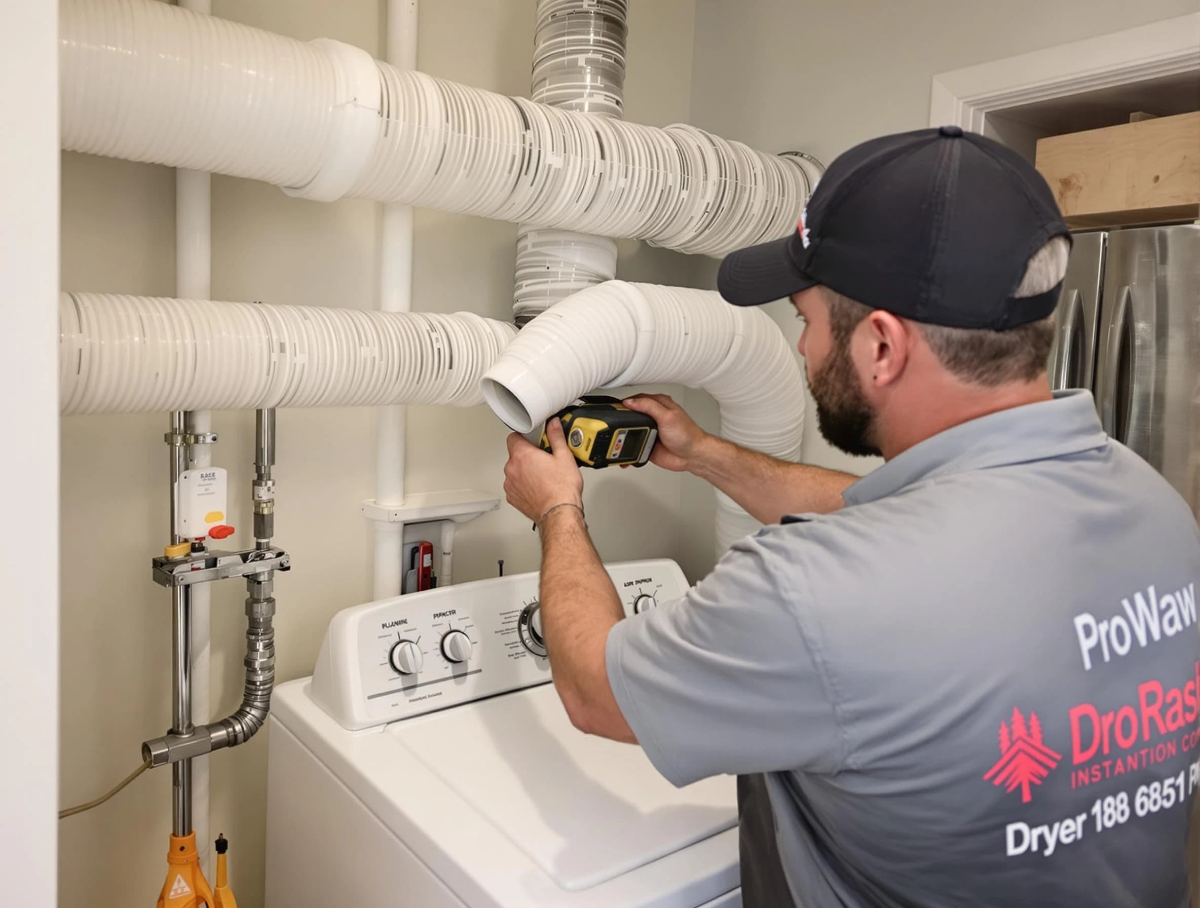 Professional dryer vent hose installation by Waltham Dryer Vent Cleaning in Waltham