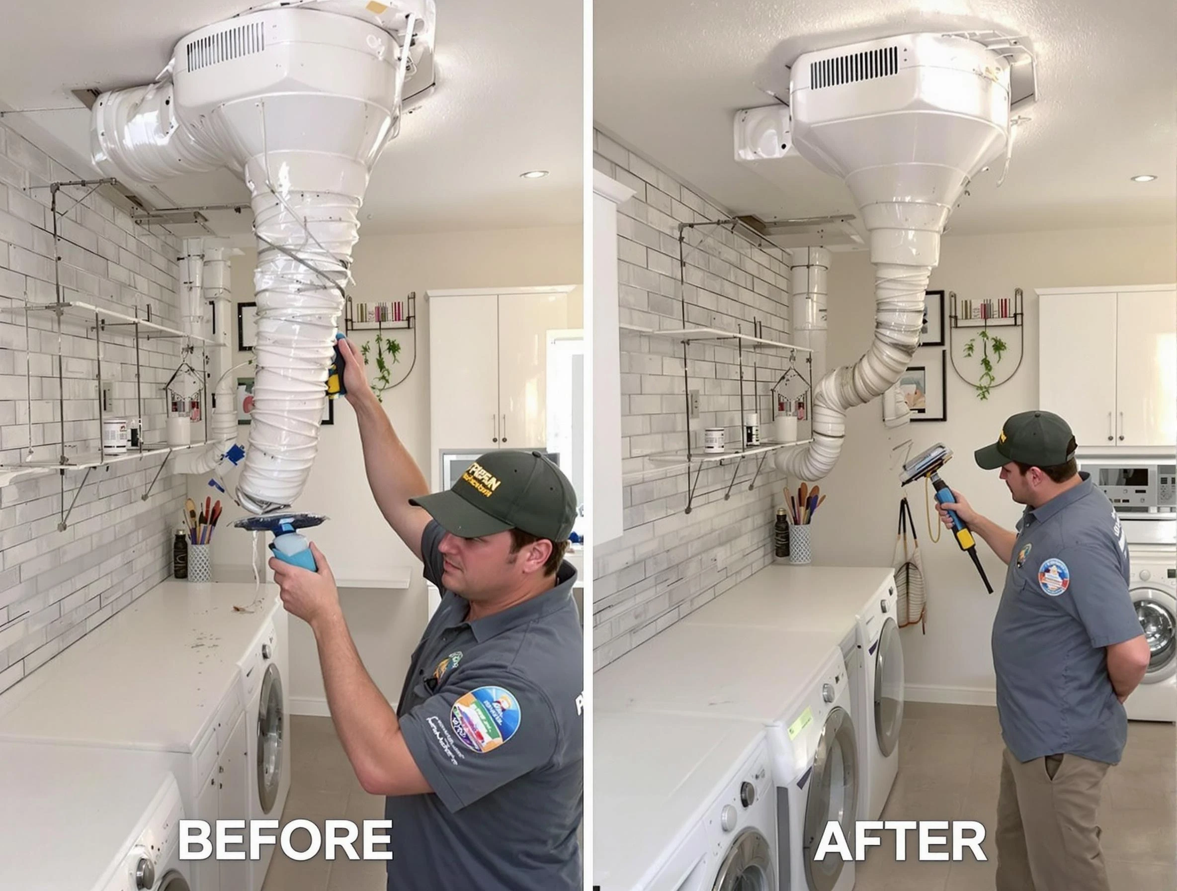 Professional dryer exhaust vent cleaning by Waltham Dryer Vent Cleaning in Waltham