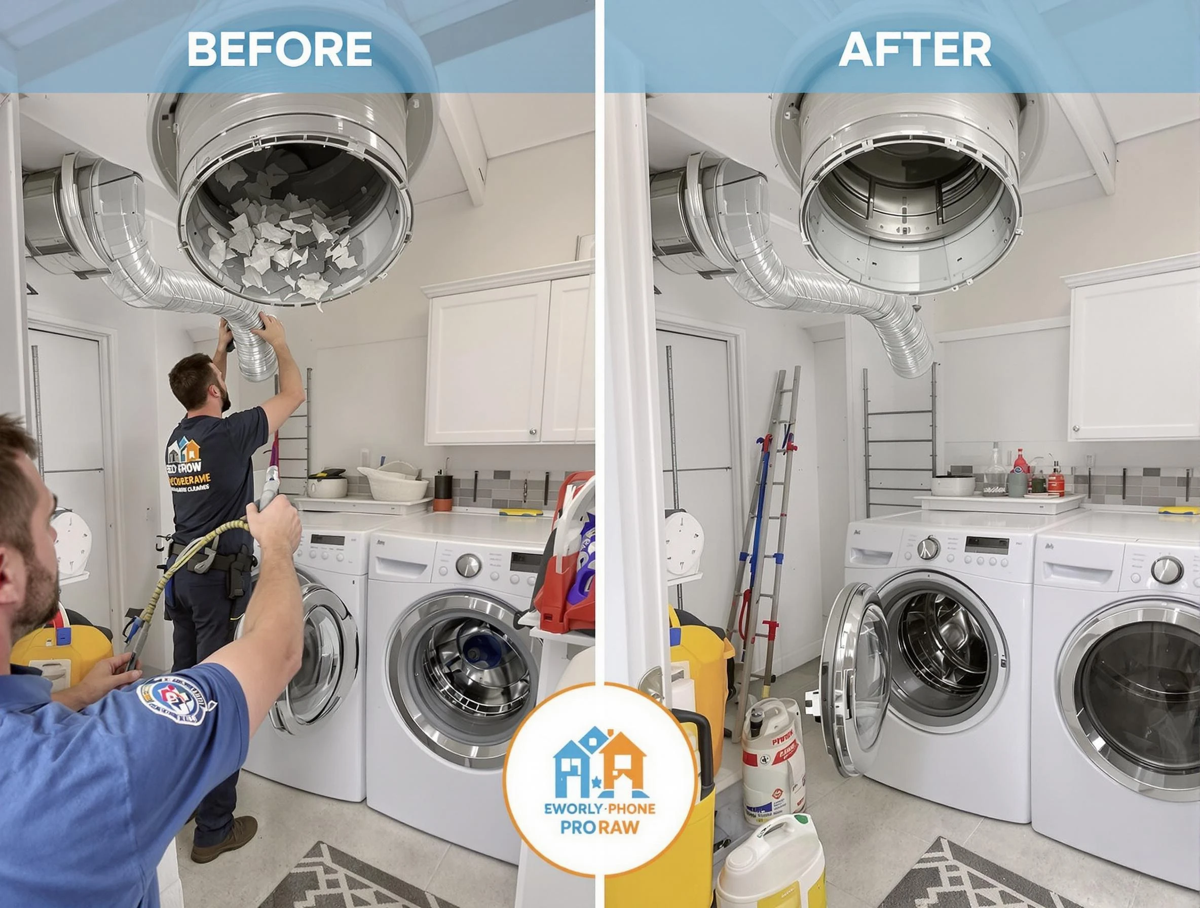 Residential dryer vent cleaning by Waltham Dryer Vent Cleaning in Waltham